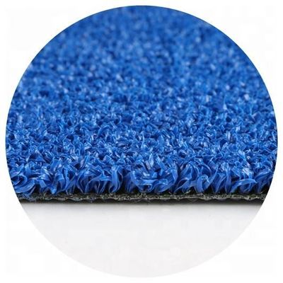 Rumput Buatan Berwarna Biru 12mm Untuk Lapangan Tenis Dayung