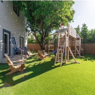 Trang trí sân vườn Thảm cỏ tổng hợp Sợi chống phai màu 35mm