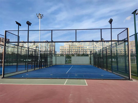 실내 야외 파델 테니스 코트 강철 Q235 12 밀리미터 CE