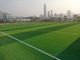 Rumput Buatan Futsal Sintetis Bicolor Tahan Api Untuk Lapangan Sepak Bola